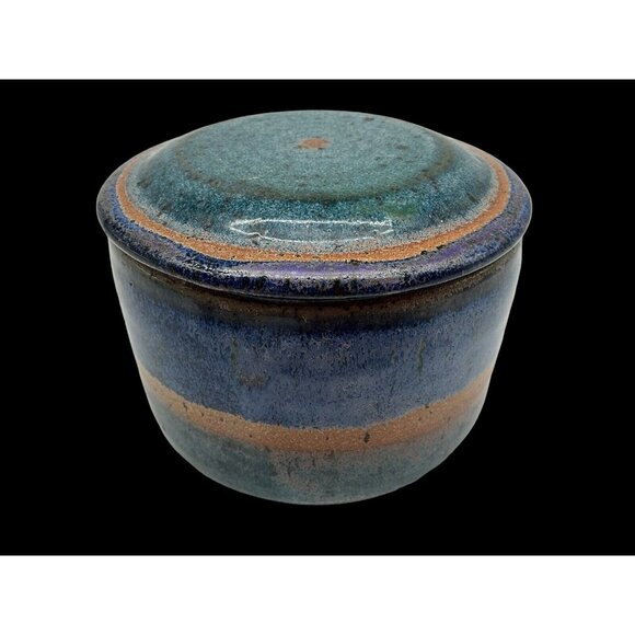 French Butter Keeper Hand Thrown Pottery One of a Kind Hand Crafted Pottery VTG - Picture 2 of 16